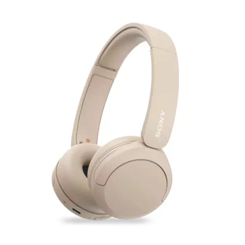 SONY WH CH520 with 50 Hrs Playtime DSEE Upscale Multipoint Connection Dual Pairing Bluetooth Headset Taupe On the E